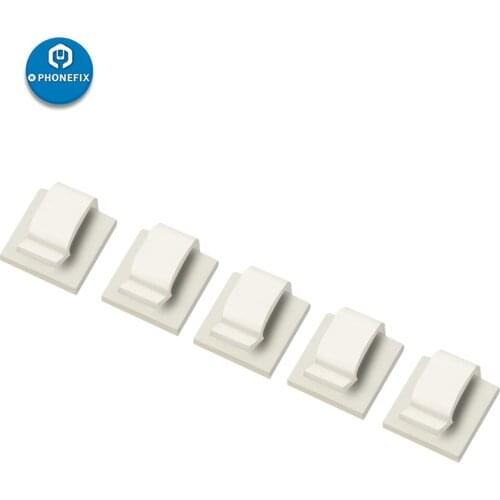 10PCS/Lot Adhesive Car Cable Clips Wire Management Clamps Wire Holder Organizer Network Office Desk Wire Tie Car Wire Clip