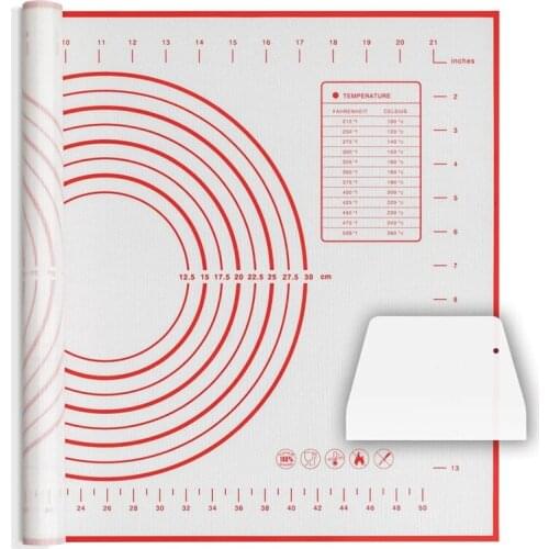 Baking Mat Non Slip Pastry Mat with Measurement-Free Baking Mat Sheet for Rolling Dough Counter Cookies Pie
