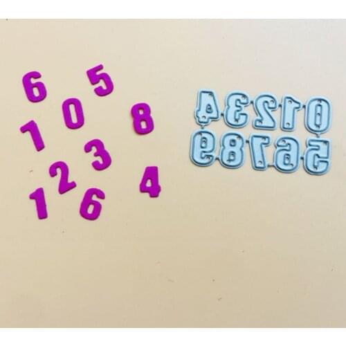 Numbers Metal Cutting Dies Stencil Scrapbooking DIY Album Stamp Paper Card Embossing Decor Craft New Dies for 2020