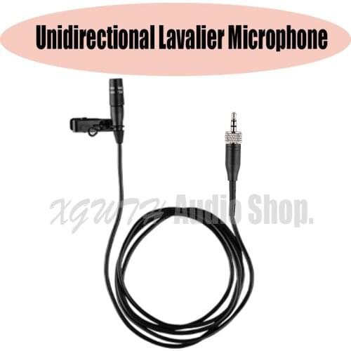 Mini Lavalier Lapel Condenser Microphone Stereo Unidirectional Mic For Sennheiser Wireless BodyPack Transmitter 3.5 mm Lockable