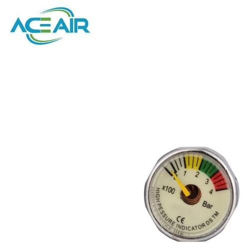 Paintball High Pressure Mini Gauge M10x1 M10x1 5MPA/40MPA/400BAR/3500PSI/4500PSI