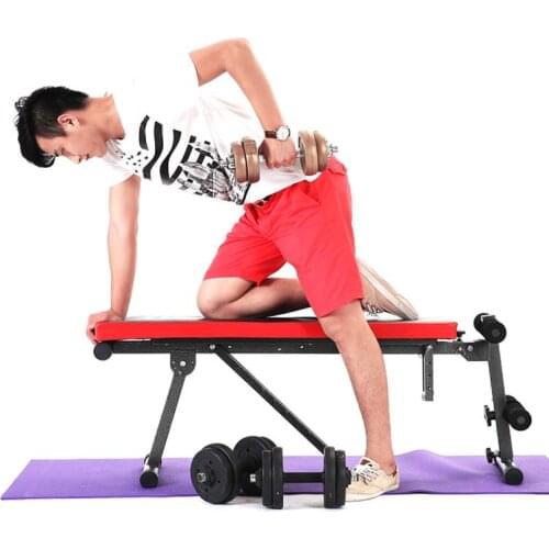 Multifunctional Supine Board Foldable Weight Benches Body Workout Utility Weight Bench Flat Bench Press For Home Gym HWC
