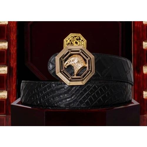 BILLIONAIRE belts Cowhide skin men 2021 new arrival fashion leisure buckle crocodile striation gentleman Free shipping