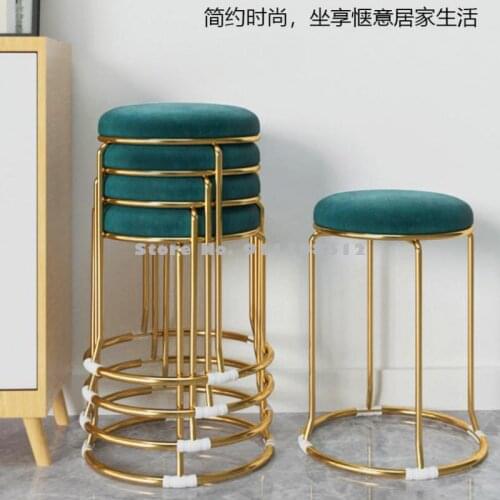 Dining chair light luxury stool backrest simple modern chair home dining table and chair net red makeup chair nordic restaurant