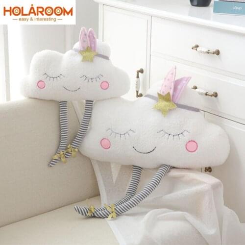 Cloud Plush Toy Decorative Pillow for Sofa Bedroom Stuffed Dolls Cushion For Kids Children Christmas Gift Bolster Home Decor