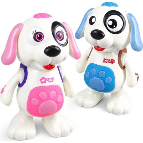 Electric Music Light Dance Walk Robot Dog Toy Without Battery Puppy Bounce Interesting Bionic Function Toy