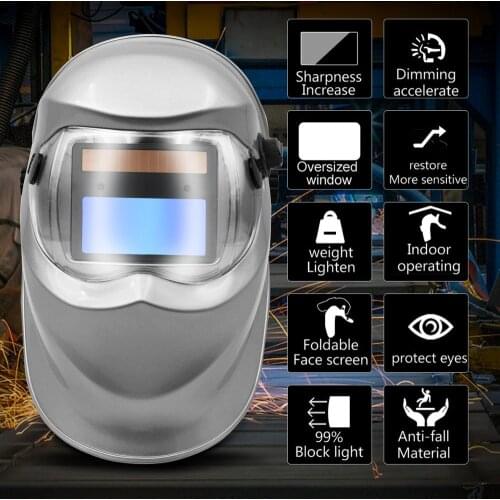 HZXVOGEN Skull Solar Auto Darkening Adjustable Range Electric Welding Mask Helmet Welding Lens for MIG MMA Welding Machine