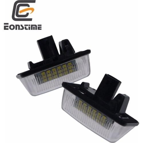 Eonstime 2pcs Car 12V 18LED License Plate Lights SMD for Toyota Corolla_E11 Crown S180 Starlet EP91 Vios Previa ACR50,GSR50