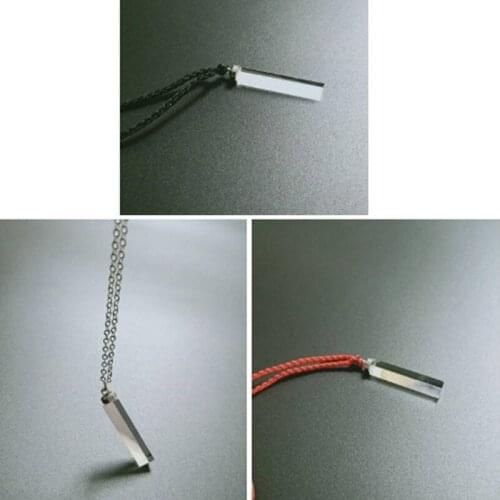 Magic Triangular Prism Crystal Suncatcher Pendant Clear Optical Glass Rainbow Maker Crystal Pendant Necklace Jewelry