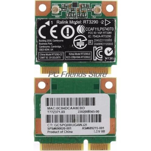 Wi-Fi Wireless Network Card 150M Bluetooth for RT3290 HP Pavilion G7-2000 Ralink