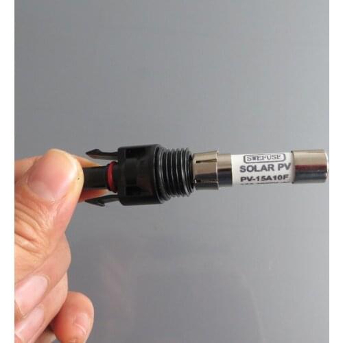 1pcs Flameproof pv fuse connector 5A 10A 15A 20A 30A compatible solar connector
