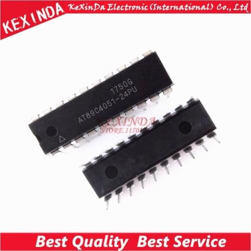 AT89C4051-24PU AT89C4051-24 AT89C4051 DIP-20 IC 10PCS/1Lot Free shipping