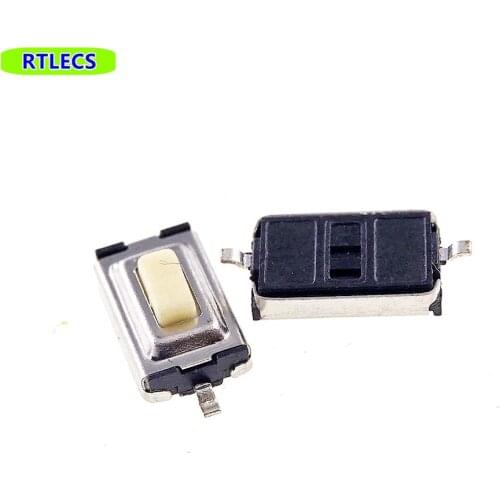 10pcs SMT Tactile 6.1x3.7x2.5 mm Miniature Tact Switch SPST-NO Dust-Proof Push 250gf Surface Mount Reflow Solder Low Profile 3x6
