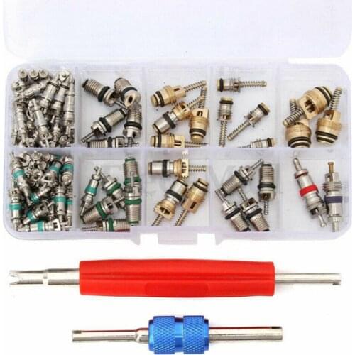 2021 New 102pcs/Set Auto Car R12 &R134a A/C Car Air Conditioners Valve Core Remover System Repair Tool Kit
