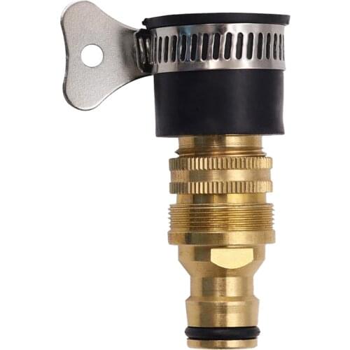 3/4 or 1/2 Universal Threaded Tap Gardening Water Hose Adapter Quick Pipe Connector Fittings Brass Tap Adapter