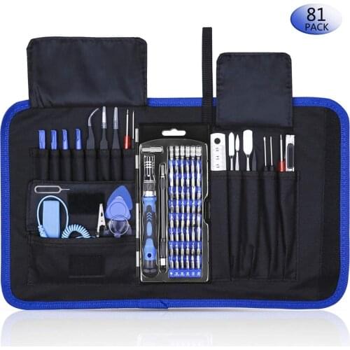 81 in 1 CR-V Screwdriver Set with Magnetic Driver Kit, Professional Electronics Repair Tool Kit Precision Screwdriver Set