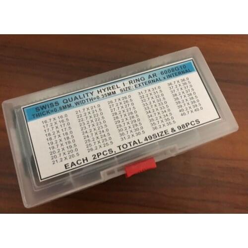 Assortment of High Quality Hytrel "I" Watch Gaskets for 1.0mm Thick Glass Crystals