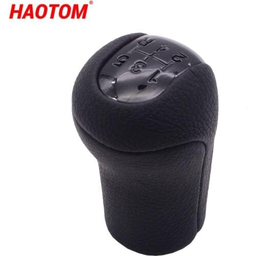 Car 5 Speed Gear Shift Collars Manual Shifter Gear Shift Knob For Toyota YARIS VITZ 1999-2005 AVENSIS 1997-2008 PU Leather