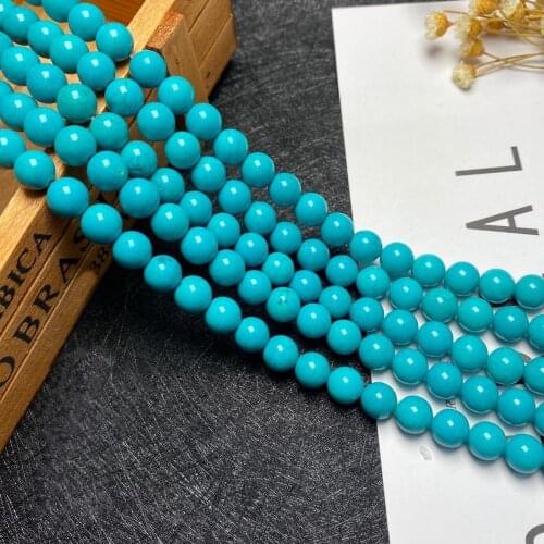 4mm 6mm 8mm 10mm Optimization turquois natural stone Beads Pick Size Loose Bead For fashion Handmade bracelets DIY charm Jewelry