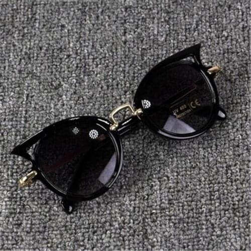 Kids sunglasses boys girls kids brand cat eye glasses sun glasses cute baby uv400 lens sunglasses shades glasses