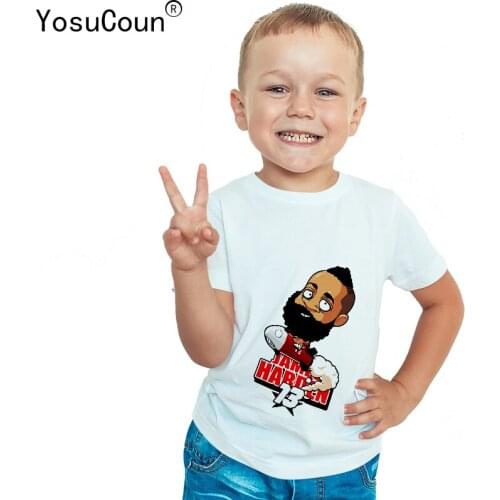 Boys T-Shirt For Boy Shirts Novel For Children Tops For Childrens Clothes Basketball Pinted Shirt Clothing Brand T320X