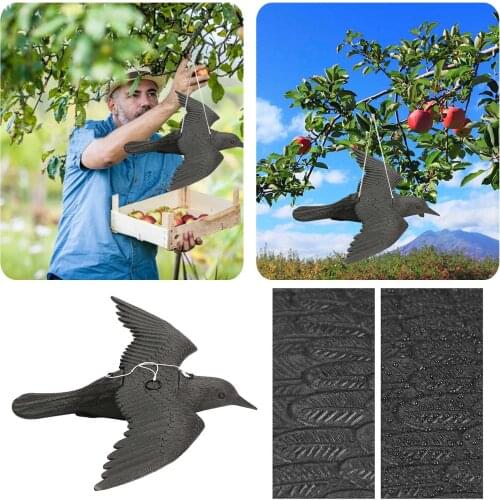 Simulation Crow Plastic Bird Hunting Bait Decoration Anti Pigeon Spike for Get Rid of Pigeons and Scare Birds Pest Control Hot
