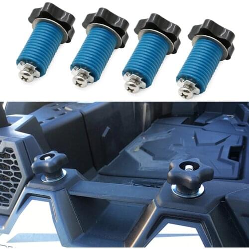 Set of 4 For POLARIS RZR Sportsman Ace ATV Quad UTV Lock and Ride Tie Down Anchor KNOB Type cargo rack Eye Bolt Fasteners 1"