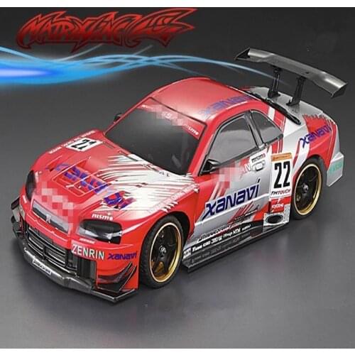 1set GTR34 NISMO 1/10 drift RC PC body shell 195 width Transparent clean no painted drift body shell RC hsp hpi trax Tamiya