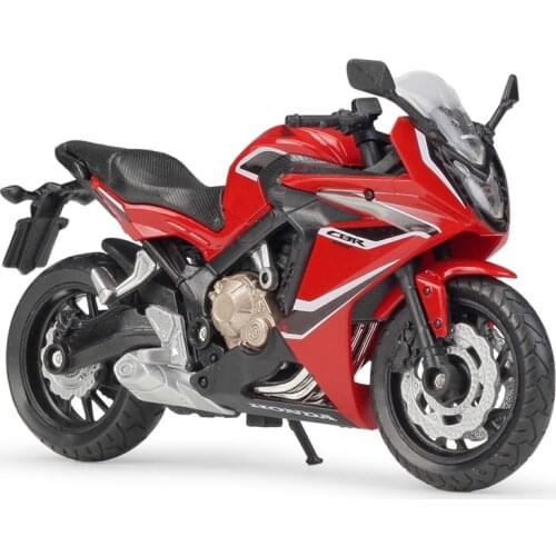 Welly 1:18 2018 Honda CBR650F Alloy Street Sport Motorcycle Model Workable Shork Absorber Toy For Boys Gifts Toy Collection Free