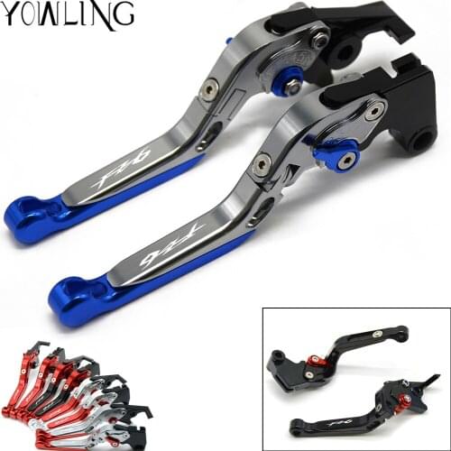 Motorcycle Folding Adjustable Extendable Handle Brake Clutch Levers For Yamaha FZ6 FAZER 2004 2005 2006 2007 2008 2009 2010