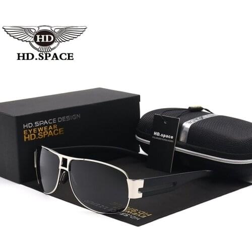 HD Man Polarized Sunglasses Retro Male Driving Glasses Pilot Sun Eyewear Film Plate Oculos De Sol Classic Outdoor Lunettes LD016