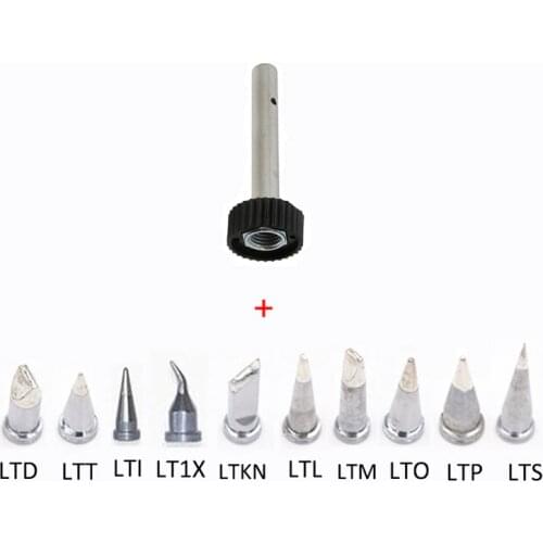 Solder Tip Stings 10pcs with WSP80 Iron Handle Sleeve Stainless Steel Sleeve For Weller WSD81 FE75 MPR80 Soldering Station