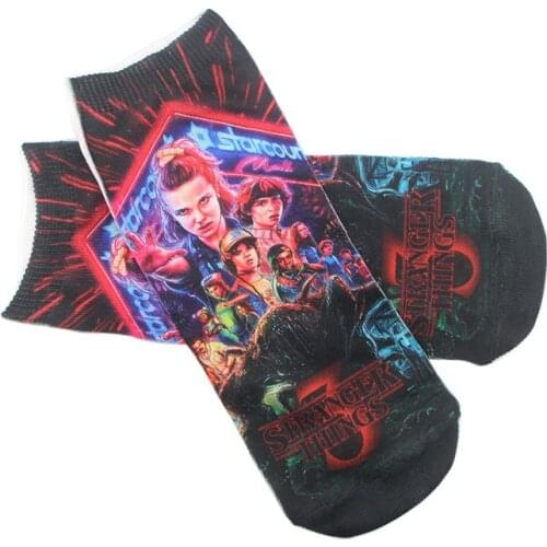 Stranger things Socks hip hop 3D Printed Socks short Socks Boys & Girls unisex Socks Sports Stocking Christmas gift