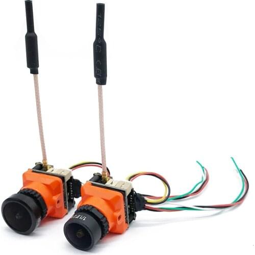 New 5.8G 48CH FPV Transmitter 25/100/200mW Support smartaudio DC 5-24V and 1/1.8'' D-WDR 800TVL 2.1mm/2.3mm FPV Camera