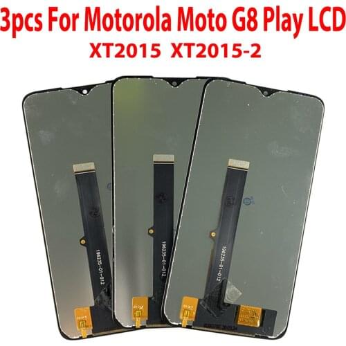 3 Piece/lot Original display for moto g8 play LCD Display Touch Screen Digiziter Assembly for moto g8 play display Replacement