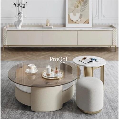 Prodgf 1Pcs A Set Light Luxury Home Minimalist Simple TV Cabinet and Sofa Table