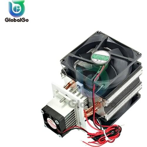 DC 12V 10A 72W Heat sink CPU Cooler DIY Semiconductor Cooler Three-tube Aluminum Radiator + Fan