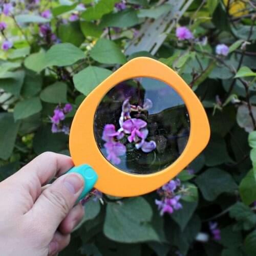 Exploring Ability Developing 5x Child Magnifying Glass Student Kindergarten To Explore The Toy Puzzle Baby Science Learning