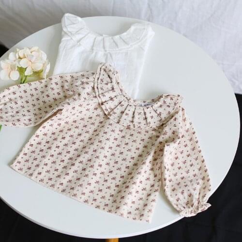 Baby Girls Shirt Children Brand Baby Girl Clothes 2020 Autumn Baby Girls Cotton Long Sleeve Floral Print T shirt