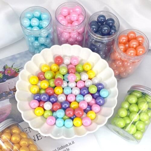 500g Edible Colorful Sugar Beads Pearl Sugar Balls Cake Baking Sprinkled with Colorful Balls Cake Decoration Baking Materials