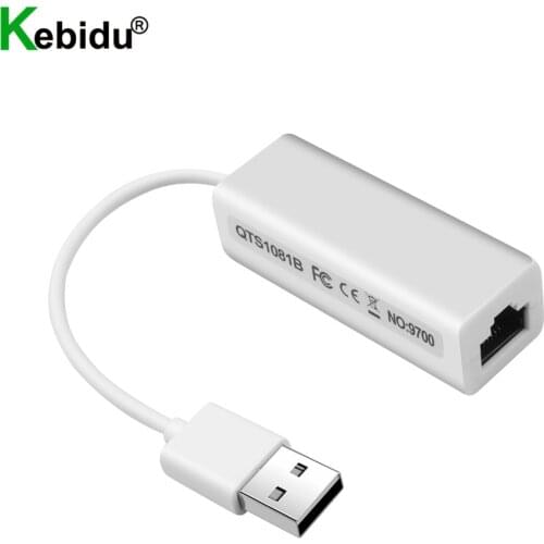 Kebidu High Speed USB 2.0 To RJ45 Network Card Micro USB To RJ45 Ethernet Lan Adapter For PC Laptop Windows XP 7 8