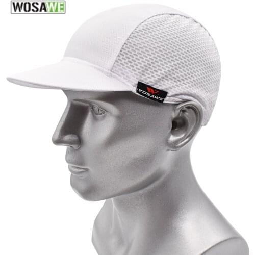 WOSAWE High Visibility Cycling Cap White Safety Hat at Night Reflective Cap Hiking Cycling Running Reflective Baseball Cap