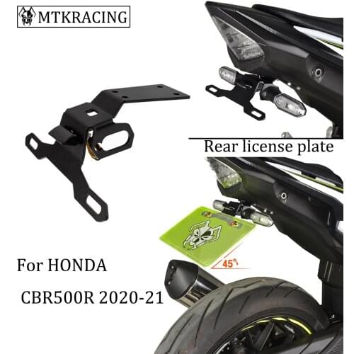 MTKRACING For HONDA CBR500R CBR 500R CBR500 R tail tidy fender rear support license plate frame rear card 2020-2021