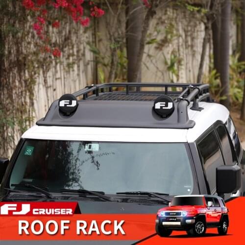 06-21 Year Toyota FJ Cruiser Roof Rack Accessories Exterior Modification Inner Frame Switch LED Light Ladder Aluminum Alloy