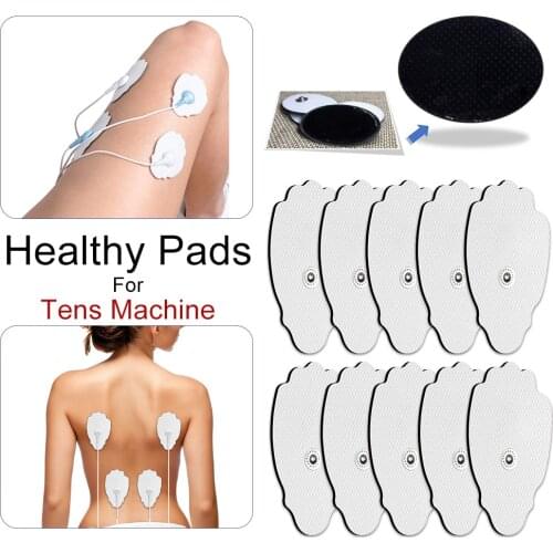 10/20PCS/Lot Healthy Pad Electrodos Electrode Massage Pads Cable for Tens Acupuncture Device Body Massager Therapy Machine