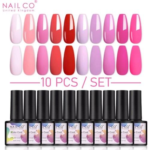 NAILCO 10pcs 8ml Gel Nail Polish Set VIP Salon Manicure Wholesale Semi-permanent Soak off Nails art supplis for professinals Kit