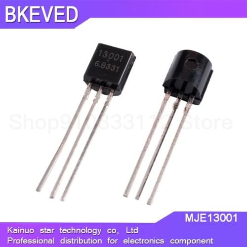 100PCS MJE13001 TO-92 13001 TO92 E13001 new triode transistor