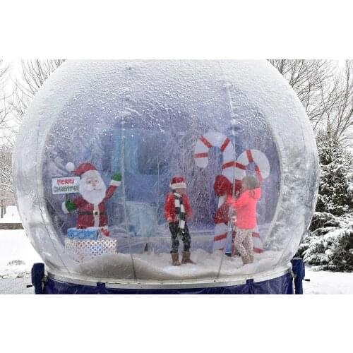 2020 New Design Giant Inflatable Snow Globe For Christmas 3M/10ft Best Selling Human Snow Globe For Christmas Yard Photo Booth
