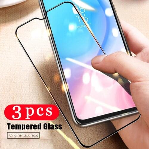 3Pcs full cover for xiaomi mi A3 lite mi A2 lite tempered glass protective film phone screen protector on the glass smartphone