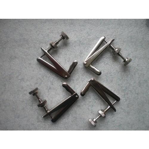 4 PCs Silver Color Cello Fine Tuner for 3/4 to 4/4